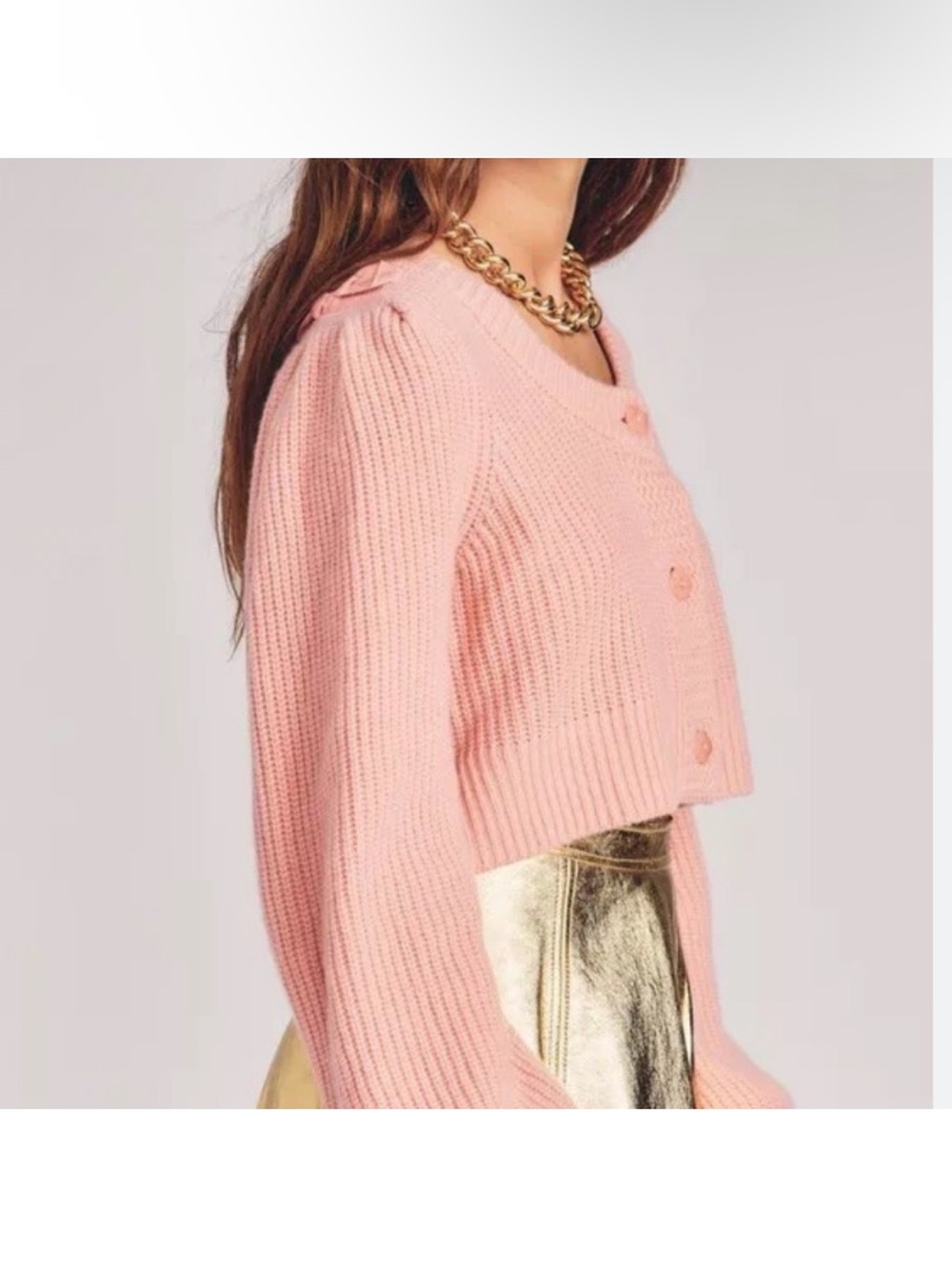 LoveShackFancy Branton Cropped Cardigan